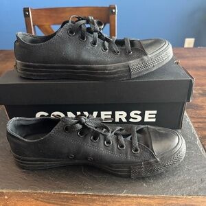 Converse Men's Black Laced Shoes